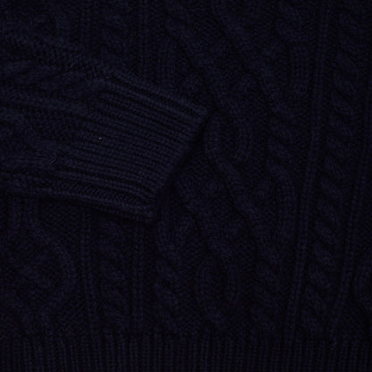 McGeorge of Scotland Cableknit Jumper in Navy