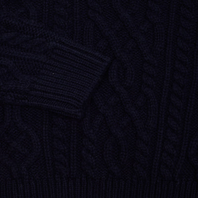 McGeorge of Scotland Cableknit Jumper in Navy