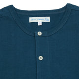 Merz b Schwanen 206 L/S Henley T-Shirt in Mineral Blue