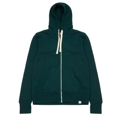 Merz b Schwanen Good Basics Zipped Hoodie in College Green