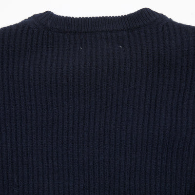 Merz b Schwanen Women's Good Basics Merino/Cashmere Pullover in Navy