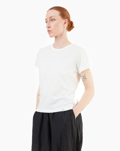 Merz b Schwanen Women's Cotton T-shirt in White