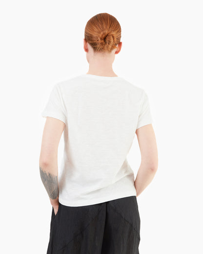 Merz b Schwanen Women's Cotton T-shirt in White