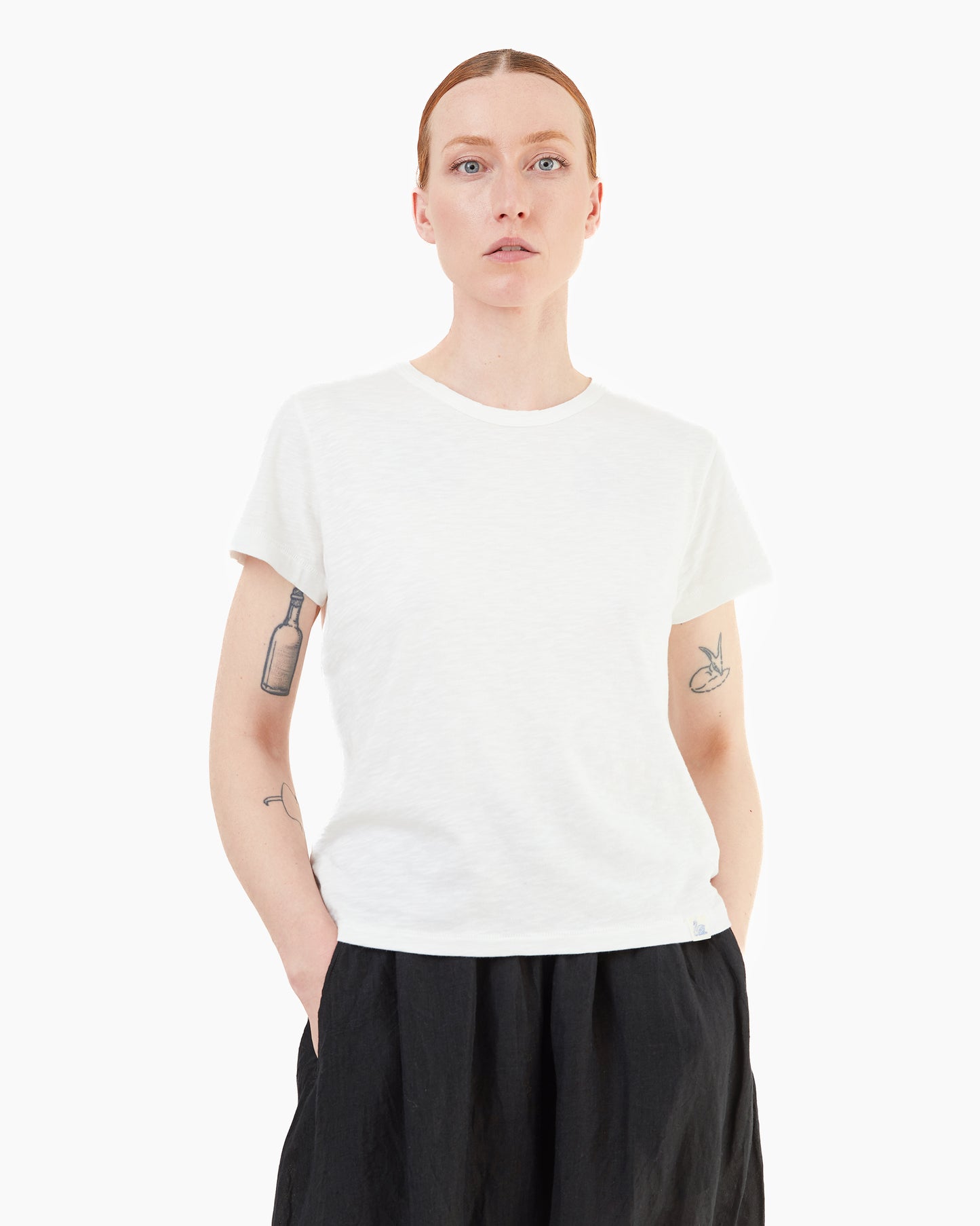 Merz b Schwanen Women's Cotton T-shirt in White