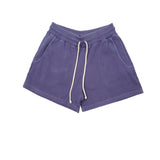Merz b Schwanen Womens Sweat Shorts in Purple Blue