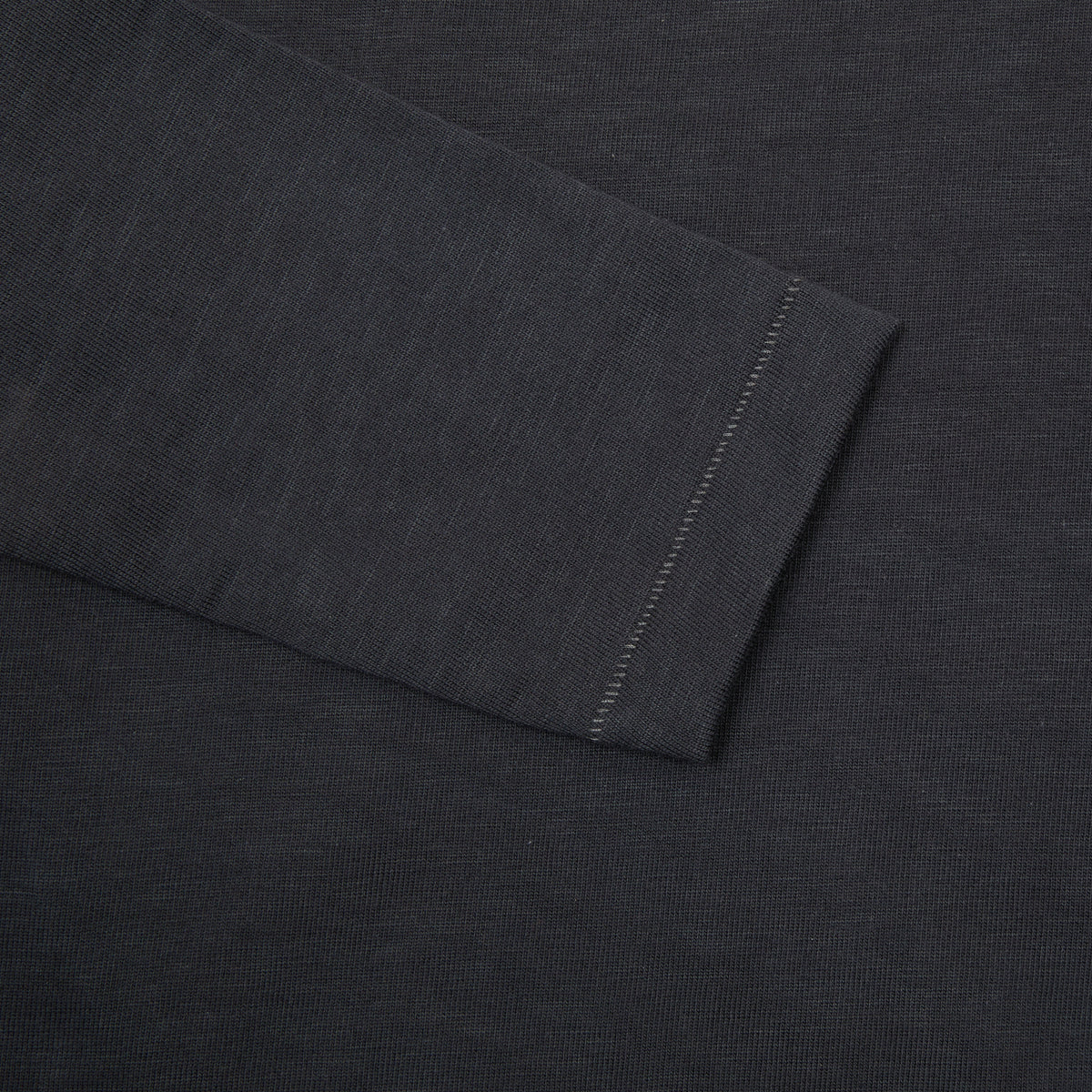 Merz b Schwanen Relaxed Fit Heavyweight Long Sleeve Henley in Charcoal
