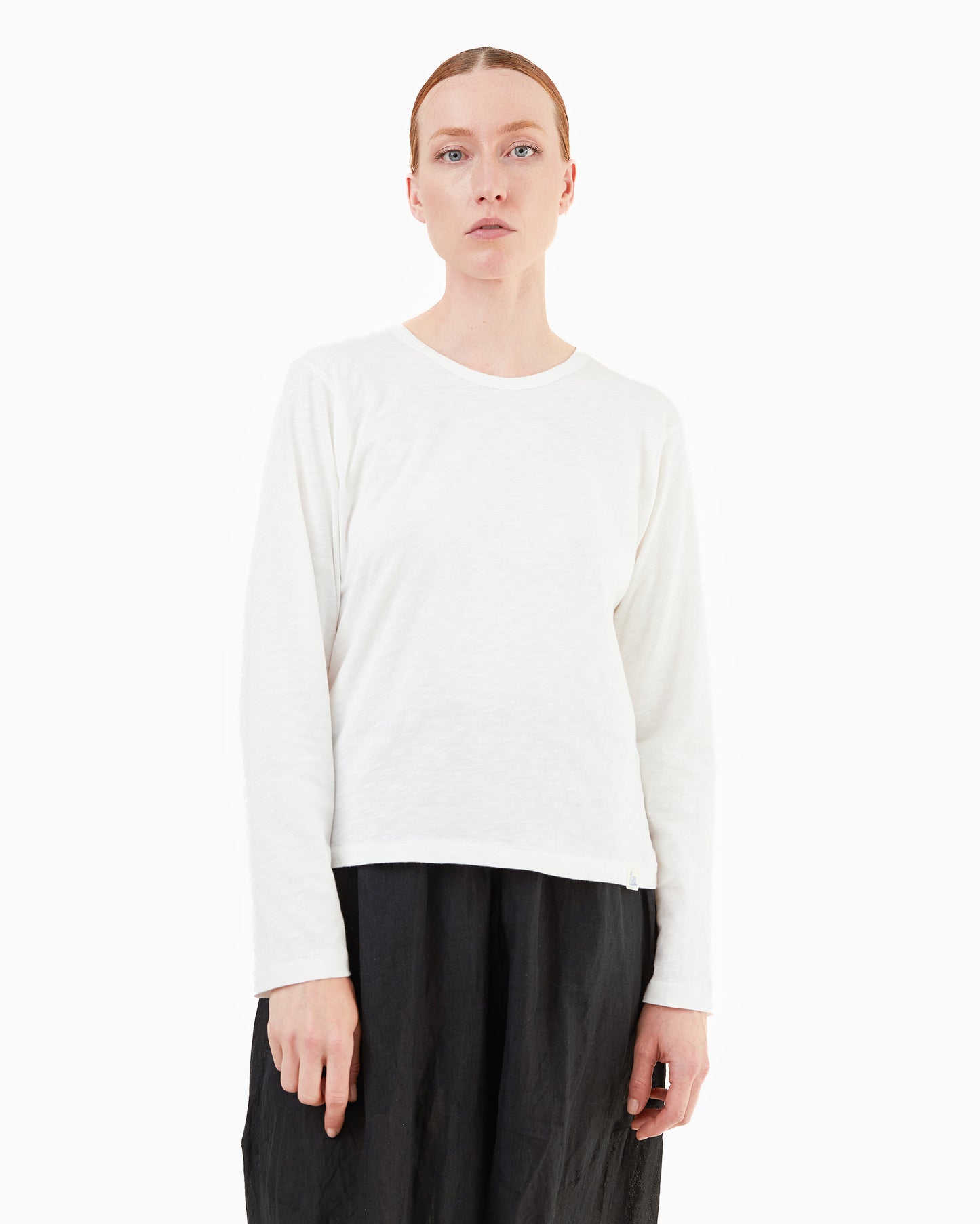 Merz b Schwanen Women's Cotton Longsleeve Top in White
