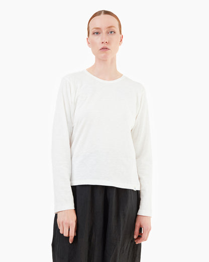 Merz b Schwanen Women's Cotton Longsleeve Top in White