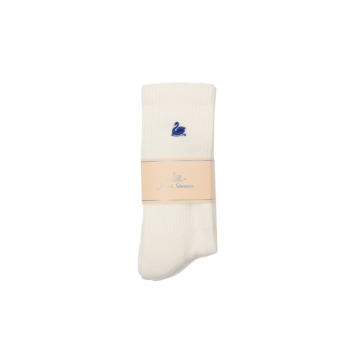 Merz b Schwanen Classic Tennis Socks (2-Pack) in White