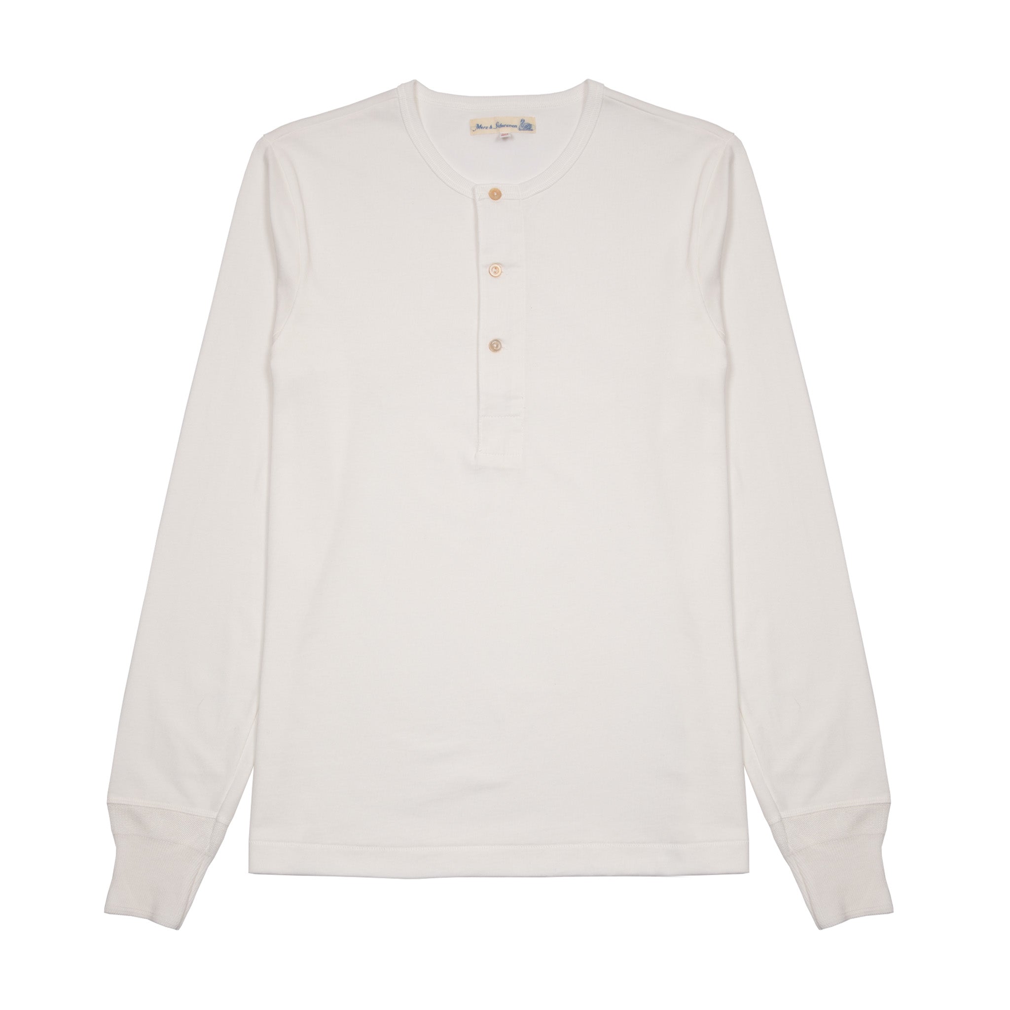 Merz b Schwanen Classic Fit Long Sleeve Henley in White – Dick's