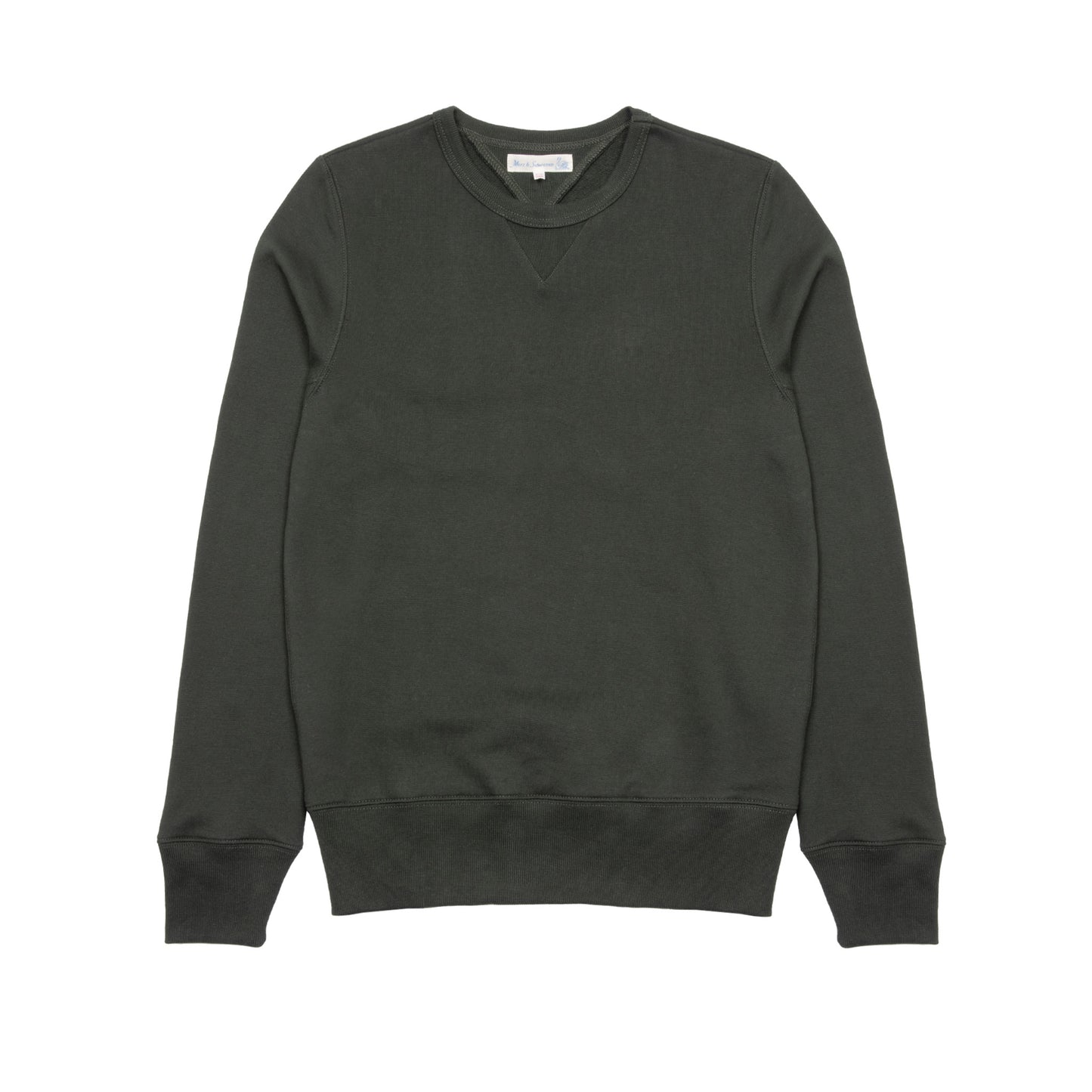 Merz b Schwanen Loopback Fleece Sweatshirt in Forest