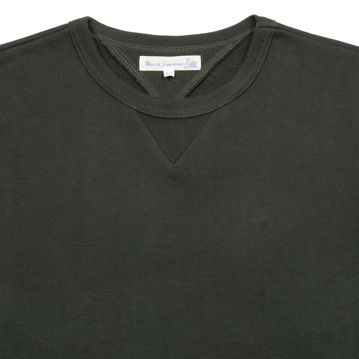 Merz b Schwanen Loopback Fleece Sweatshirt in Forest