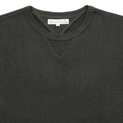 Merz b Schwanen Loopback Fleece Sweatshirt in Forest