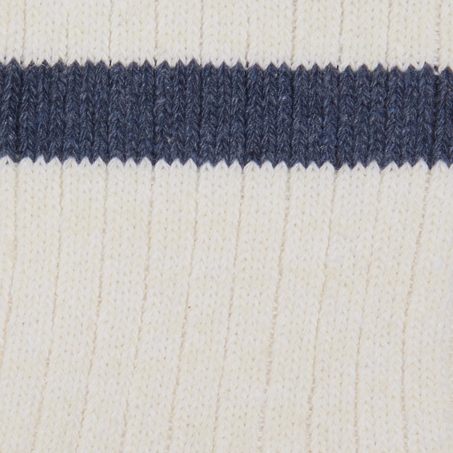 Merz b Schwanen Striped Socks in Nature/Denim Blue