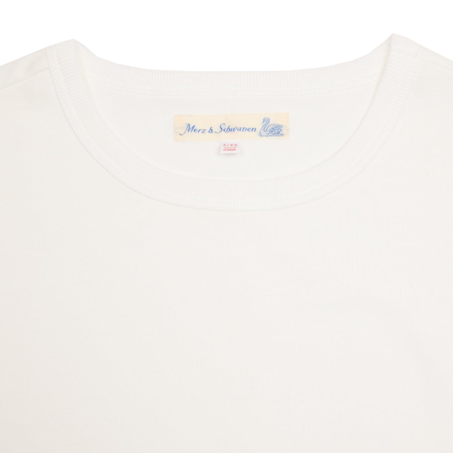 Merz b Schwanen Vintage Machine Refined Classic Fit T-shirt in White