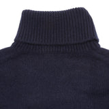 Merz b Schwanen Good Basics Cashmere/Merino Turtleneck Pullover in Dark Navy 4