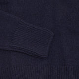 Merz b Schwanen Good Basics Cashmere/Merino Turtleneck Pullover in Dark Navy 3