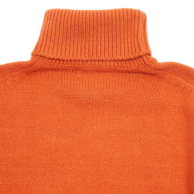 Merz b Schwanen Good Basics Cashmere/Merino Turtleneck Pullover in Rust 4