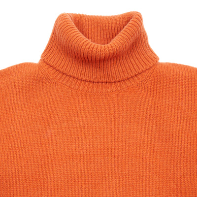 Merz b Schwanen Good Basics Cashmere/Merino Turtleneck Pullover in Rust 3