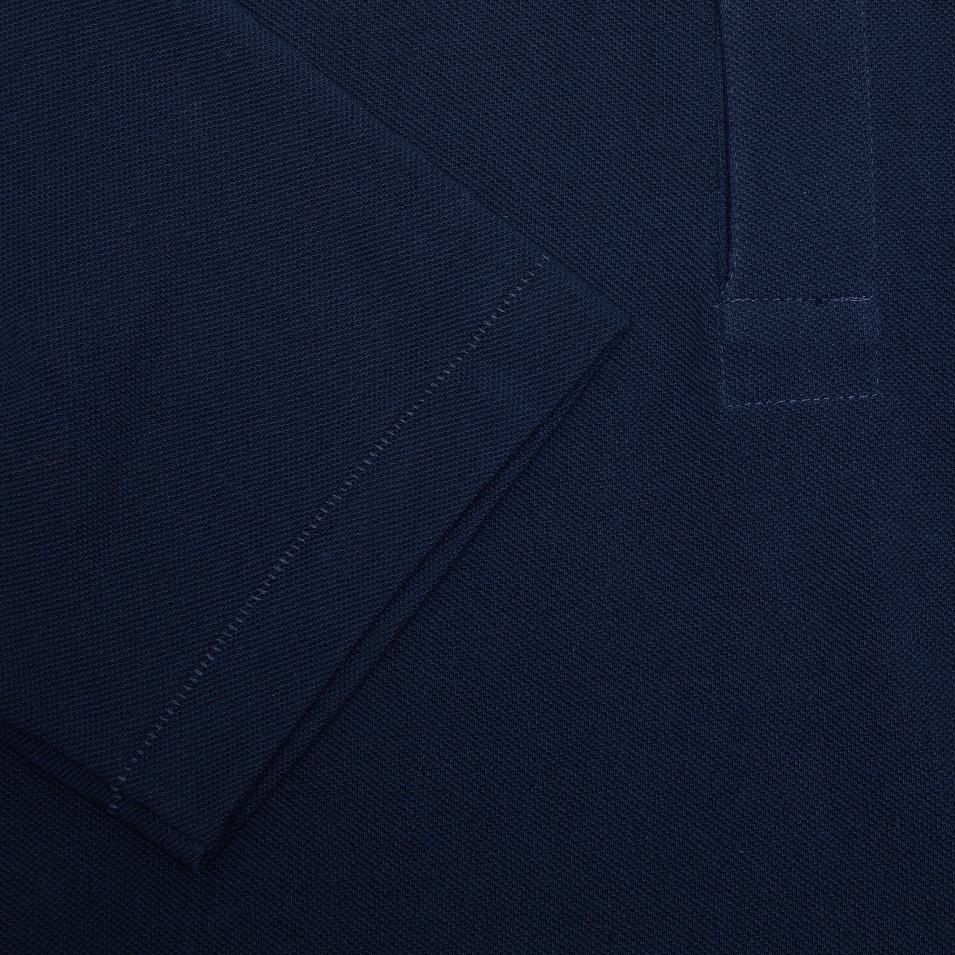 Merz b Schwanen Relaxed Fit Pikée Short Sleeve Polo Shirt in Ink Blue
