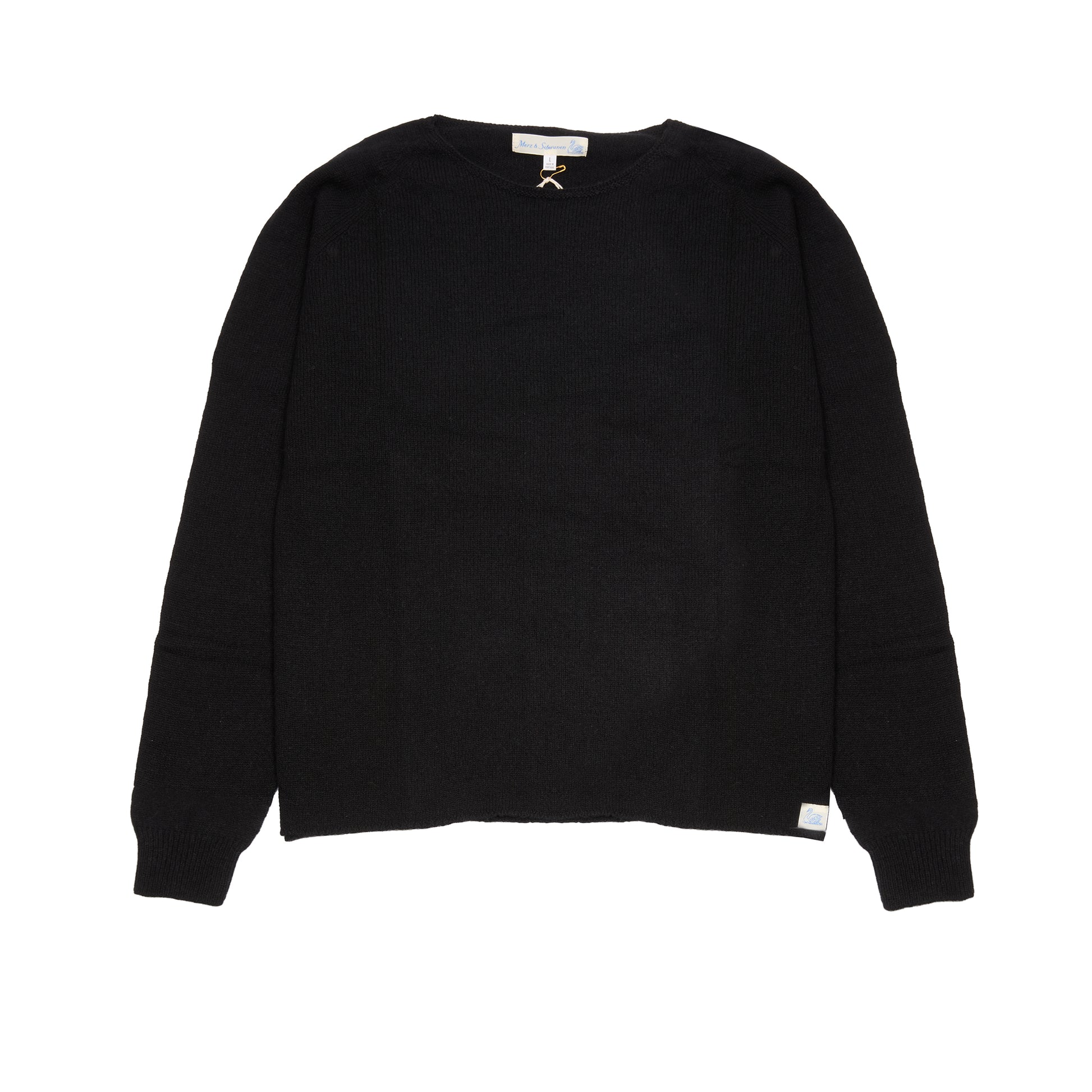 Merz b Schwanen Women's Cashmere Pullover in Deep Black