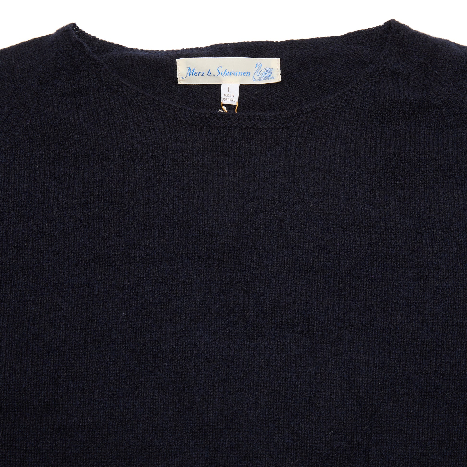 Merz b Schwanen Women's Cashmere Pullover in Dark Navy