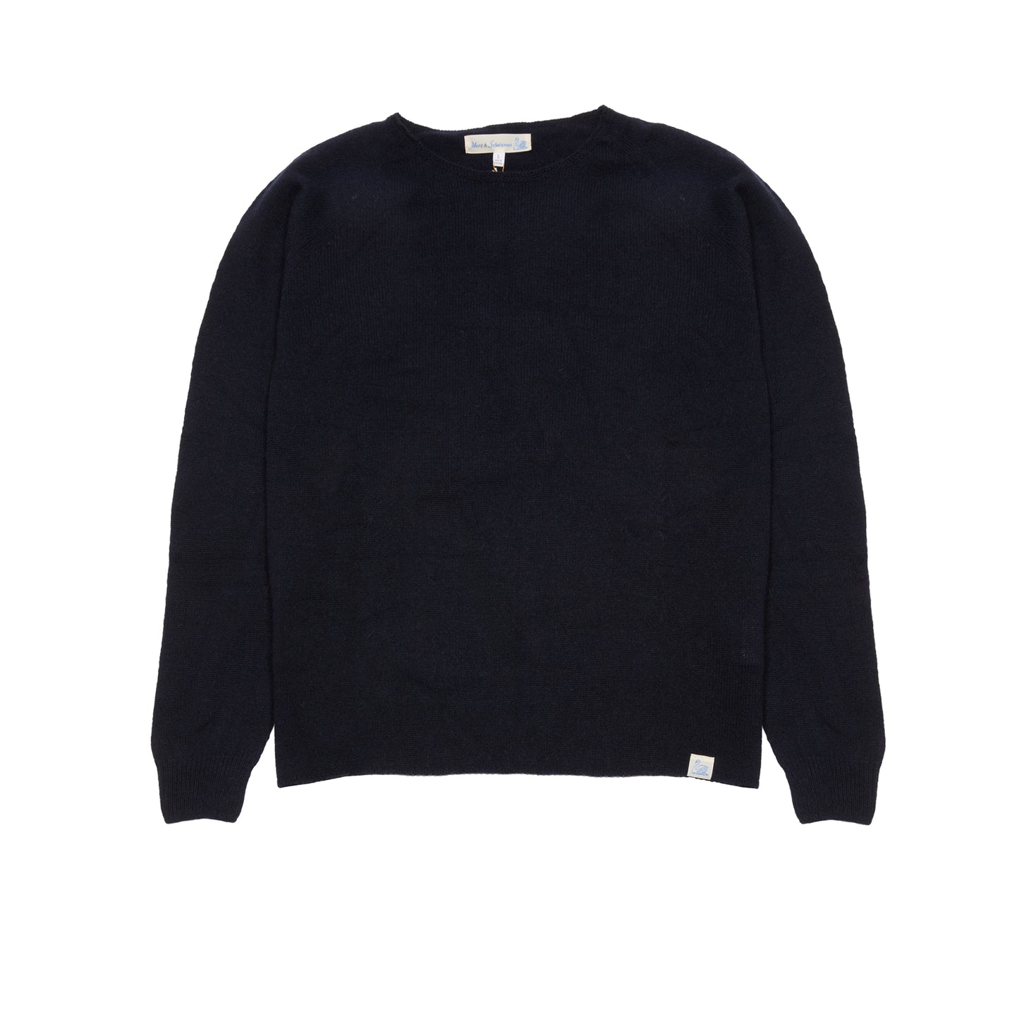 Merz b Schwanen Women's Cashmere Pullover in Dark Navy