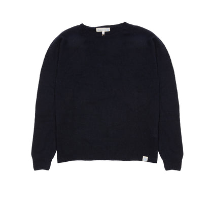 Merz b Schwanen Women's Cashmere Pullover in Dark Navy