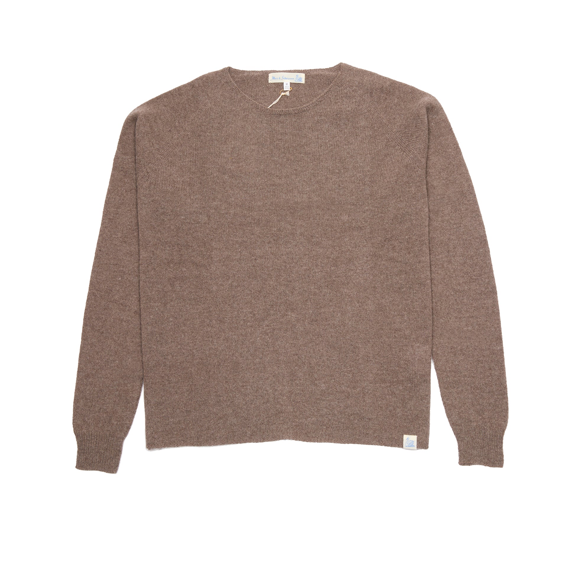 Merz b Schwanen Women's Cashmere Raglan Sweater in Grain