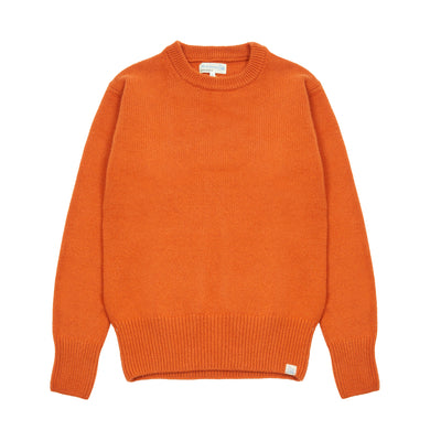 Good Basics crew-neck pullover in thick soft merino cashmere blend. Relaxed fit.  8% fine cashmere / 92% merino wool.  Made in Portugal. 