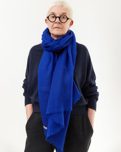 Norlha Prince Light Yak Khullu Scarf in Royal Blue