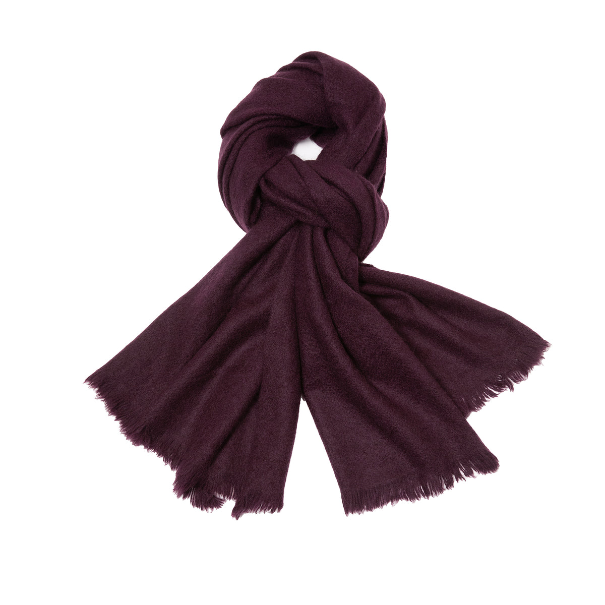 Norlha Dense Net Scarf in Mulberry