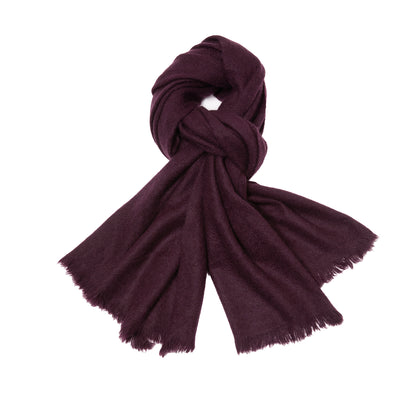 Norlha Dense Net Scarf in Mulberry