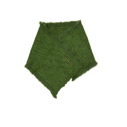 Norlha Handspun Dawn Neck Warmer in Pine Green