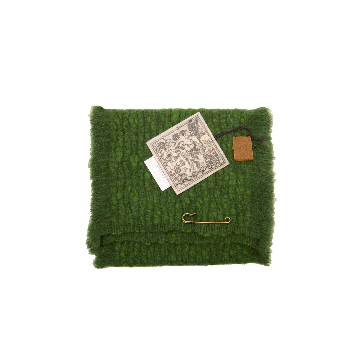 Norlha Handspun Dawn Neck Warmer in Pine Green