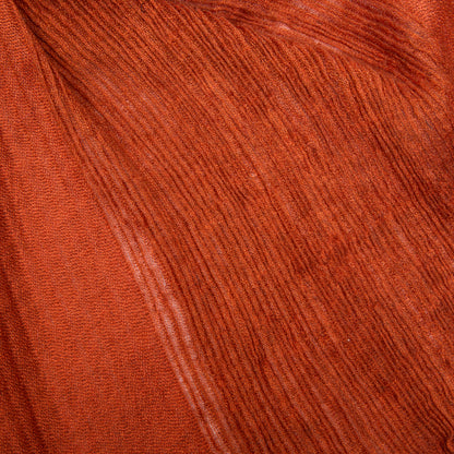Norlha Feather Waterfall Scarf in Burnt Orange