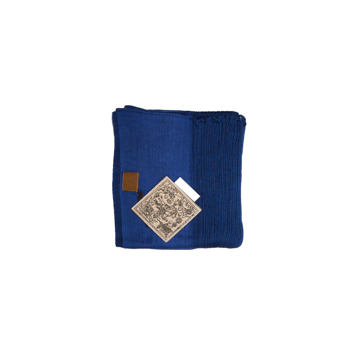 Norlha Feather Waterfall Scarf in Blue