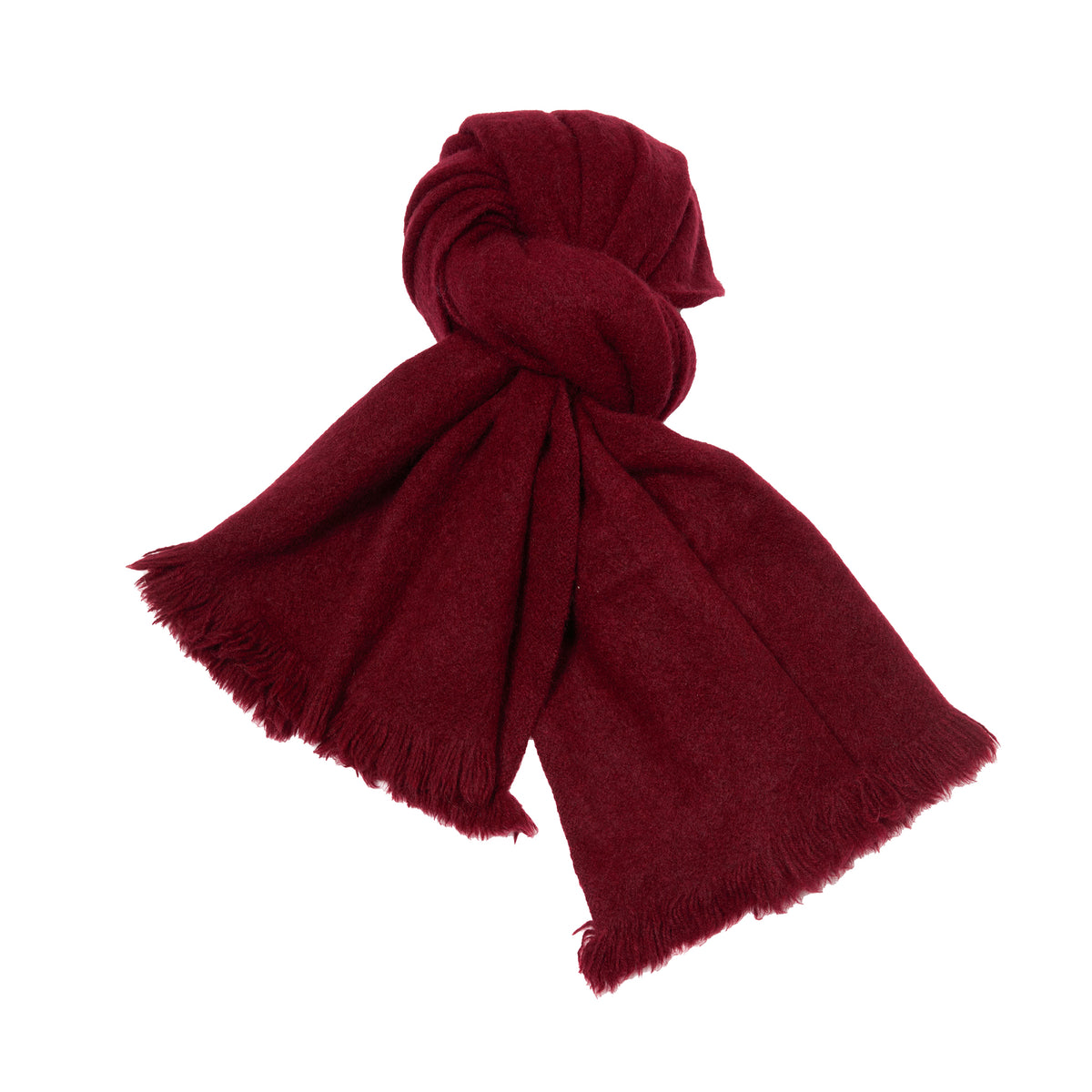 Norlha Dense Ember Scarf in Burgundy