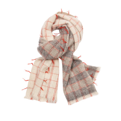 Norlha Nomad Dense Boiled Rows Yak Khullu Scarf in Ice Stone