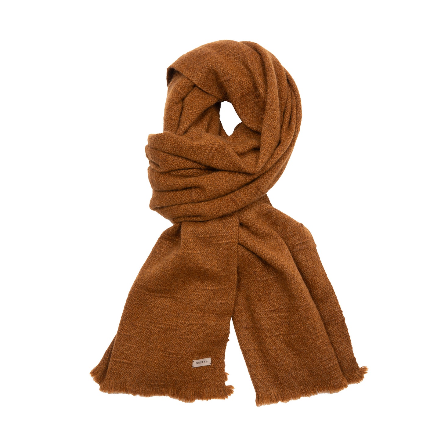 Norlha Handspun Valley Scarf in Nutshell