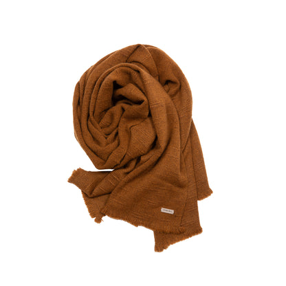 Norlha Handspun Valley Scarf in Nutshell