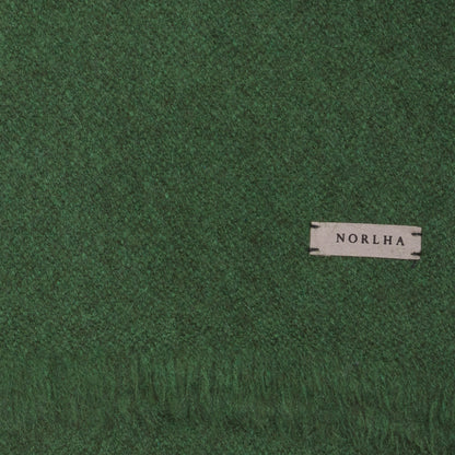 Norlha Nomad Border Skinny Scarf in Pine Green 3