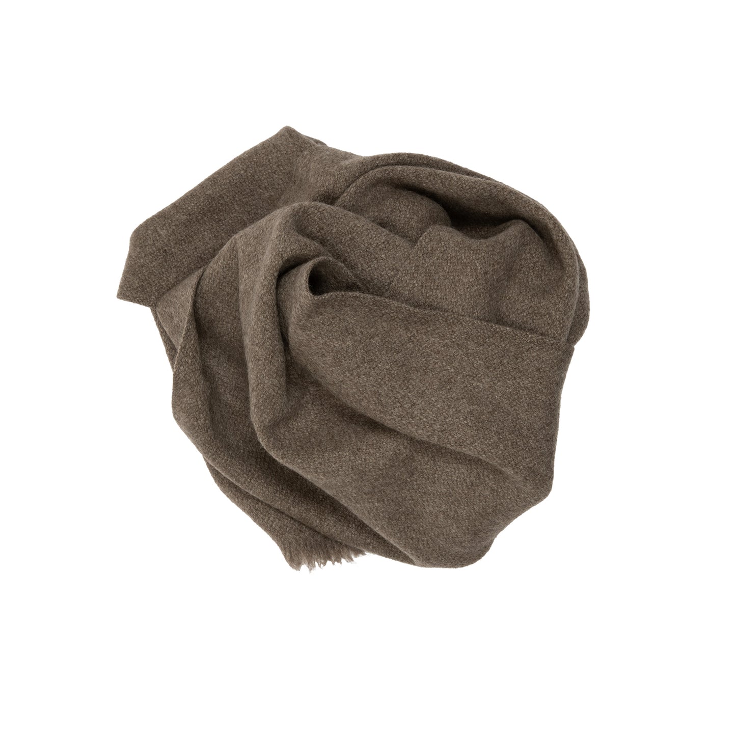 Norlha Nomad Classic Skinny Braided Scarf in Natural Yak Grey2