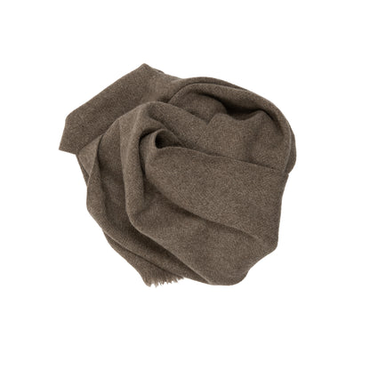 Norlha Nomad Classic Skinny Braided Scarf in Natural Yak Grey2