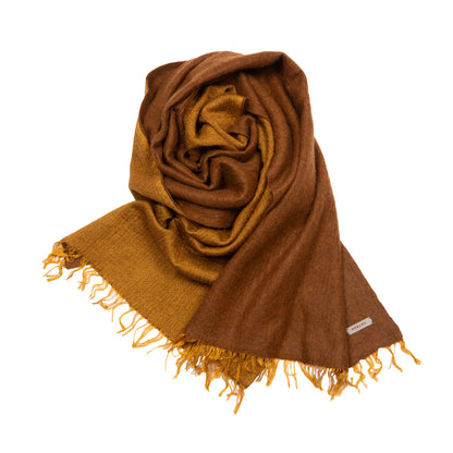 Norlha Overfelt Feather Ripples Scarf in Honey