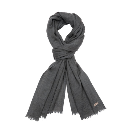 Norlha Prince Herringbone Scarf in Storm Blue