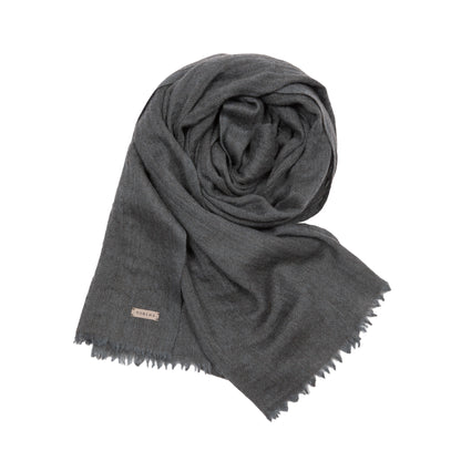 Norlha Prince Herringbone Scarf in Storm Blue