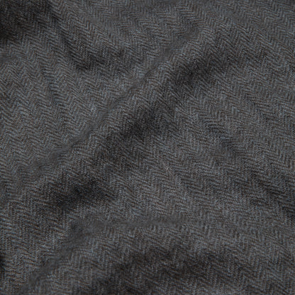 Norlha Prince Herringbone Scarf in Storm Blue
