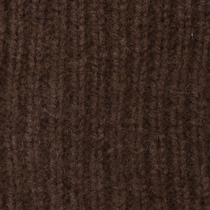 Norlha Ribbed Wrist Warmers in Natural Yak Brown