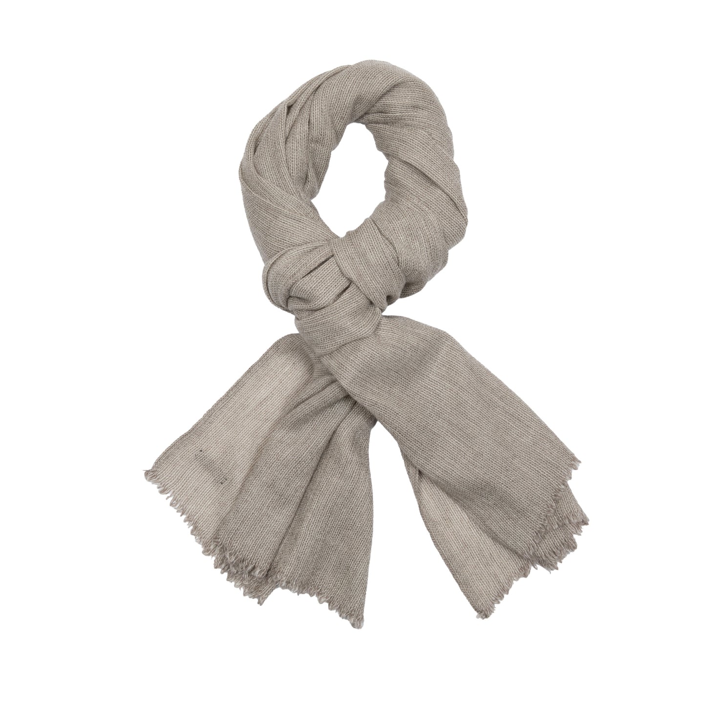 Norlha Yak Khullu Silk Chic Chine Scarf Natural Yak White